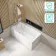 Witney 1400x700 Square Shower Bath & 6mm Easy Clean Chrome Bath Screen