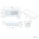 Witney 1500x700 Square Shower Bath & 6mm Easy Clean Brushed Gunmetal Bath Screen