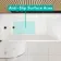Witney 1800X800 Square Shower Bath & 6mm Easy Clean Matt Black Bath Screen