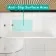 Witney 1800X800 Square Shower Bath & 6mm Easy Clean Brushed Gunmetal Bath Screen