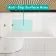 Witney 1800X800 Square Shower Bath & 6mm Easy Clean Brushed Copper Bath Screen