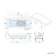 Antigua 1600x750 Keyhole Shower Bath & 6mm Easy Clean Brushed Brass Bath Screen