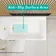 Witney 1400x700 Square Shower Bath & 6mm Easy Clean Brushed Brass Folding Bath Screen