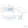 Witney 1400x700 Square Shower Bath & 6mm Easy Clean Brushed Brass Folding Bath Screen