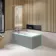 Witney 1400x700 Square Shower Bath & 6mm Easy Clean Brushed Gunmetal Folding Bath Screen