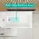 Witney 1400x700 Square Shower Bath & 6mm Easy Clean Brushed Gunmetal Folding Bath Screen