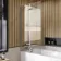 Witney 1400x700 Square Shower Bath & 6mm Easy Clean Brushed Gunmetal Folding Bath Screen