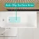 Witney 1500x700 Square Shower Bath & 6mm Easy Clean Chrome Folding Bath Screen