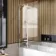 Witney 1500x700 Square Shower Bath & 6mm Easy Clean Chrome Folding Bath Screen