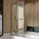 Witney 1600x700 Square Shower Bath & Premium 8mm Easy Clean Brushed Gunmetal Framed Bath Screen