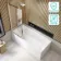 Witney 1700x700 Square Shower Bath & Premium 8mm Easy Clean Chrome Framed Bath Screen