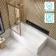 Witney 1700x700 Square Shower Bath & Premium 8mm Easy Clean Brushed Copper Framed Bath Screen