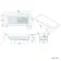Witney 1800x800 Square Shower Bath & Premium 8mm Easy Clean Matt Black Framed Bath Screen