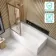 Witney 1800x800 Square Shower Bath & Premium 8mm Easy Clean Brushed Copper Framed Bath Screen