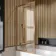 Witney 1800x800 Square Shower Bath & Premium 8mm Easy Clean Brushed Copper Framed Bath Screen