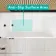 Witney 1800x800 Square Shower Bath & 6mm Easy Clean Matt Black Folding Bath Screen