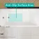 Witney 1800x800 Square Shower Bath & 6mm Easy Clean Brushed Gunmetal Folding Bath Screen