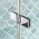 Antigua 1600x750 Keyhole Shower Bath & 6mm Easy Clean Chrome Folding Bath Screen