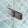 Antigua 1600x750 Keyhole Shower Bath & 6mm Easy Clean Brushed Gunmetal Folding Bath Screen