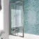 Antigua 1700x750 Keyhole Shower Bath & Premium 8mm Easy Clean Brushed Gunmetal Framed Bath Screen