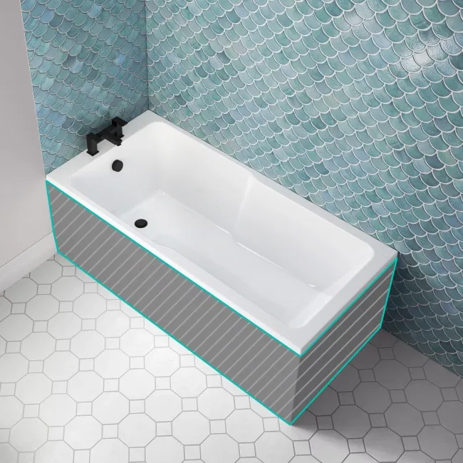 Antigua 1500x750 Keyhole Single Ended Bath