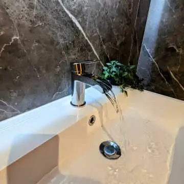 Eden Chrome Waterfall Basin Mixer Tap