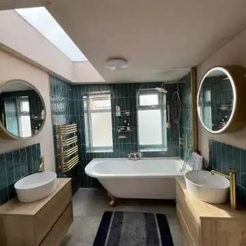 Mollie Matt Brass Round Illuminated LED Mirror Cabinet 600mm