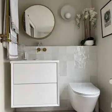 Mollie Matt Brass Round Mirror Cabinet 600mm