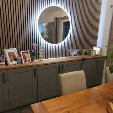 Grace Battery Powered Illuminated LED Mirror 800mm