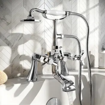Kenmare Traditional Chrome Bath Shower Mixer Tap
