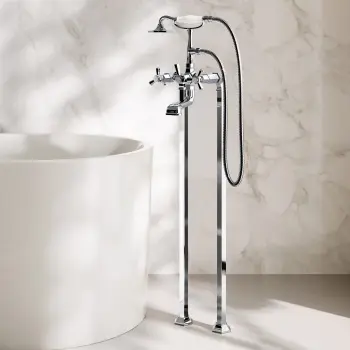 Kenmare Traditional Chrome Freestanding Bath Shower Mixer Tap