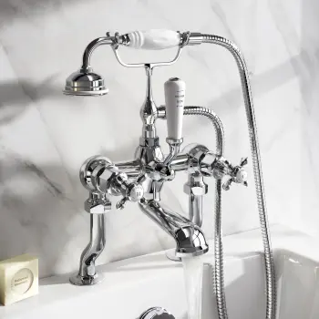 Avoca Traditional Chrome Bath Shower Mixer Tap