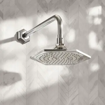 Kenmare Traditional Chrome Shower Head and Wall Arm