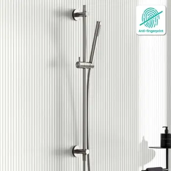 Suir Brushed Nickel Shower and Sliding Riser Set