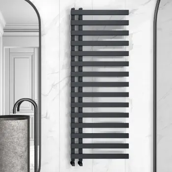 Palermo Anthracite Designer Heated Towel Rail 1600x600mm