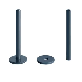 Inky Blue Pipe Connectors For Heated Towel Rails & Radiators (Pair) 150mm