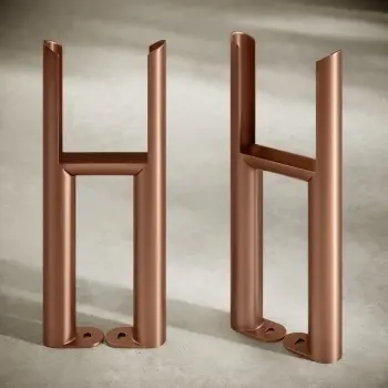 Antique Copper Traditional 3 Column Radiator Feet