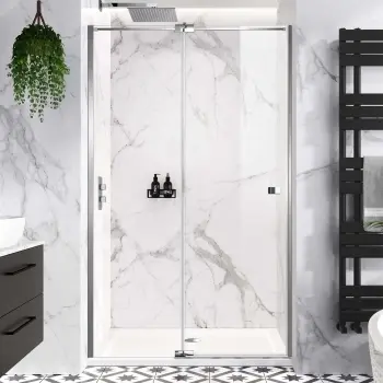 Vienna Easy Clean 8mm Hinged Shower Door 1200mm