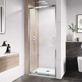 London 6mm Pivot Shower Door 800mm
