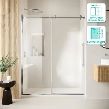 Prague 8mm Soft-Closing Sliding Shower Door 1600mm