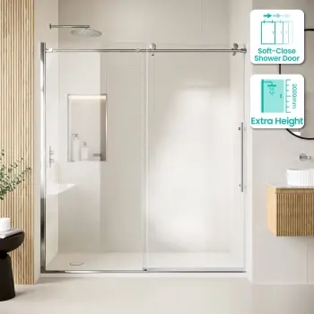 Prague 8mm Soft-Closing Sliding Shower Door 1800mm