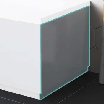 Stone Grey Wooden Bath End Panel 700mm