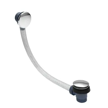 Chrome Click Clack Bath Waste With Overflow
