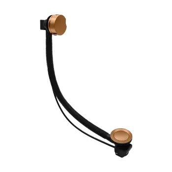 Cable Operated Brushed Brass Pop Up Bath Waste