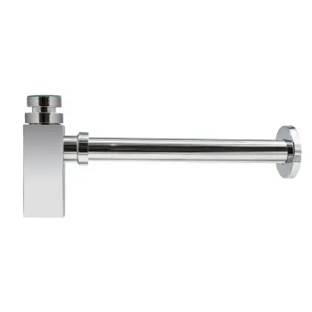 Chrome Square Basin Bottle Trap