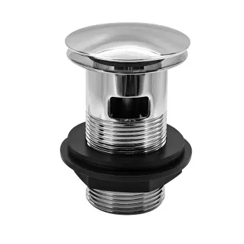 Chrome Click Clack Basin Waste - Slotted