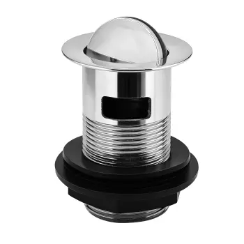 Chrome Flip Top Basin Waste - Slotted