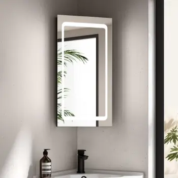 Madelyn Illuminated LED Corner Mirror Cabinet 600mm Tall