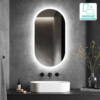 Alisha Pill Illuminated LED Mirror 900x500mm