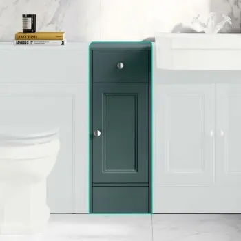 Monaco Midnight Green Side Cabinet Unit 300mm